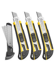 Cortador de Cajas DOWELL 3PCS Retráctil Automático 18mm