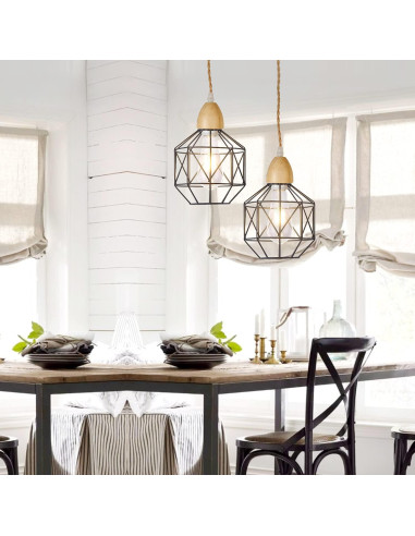 Kit de Luz Colgante Vintage Arturesthome 5m con Interruptor E26/E27