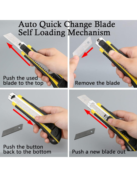 Cortador de Cajas DOWELL 3PCS Retráctil Automático 18mm