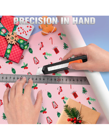 Cuchillo Utility Retráctil TIFICAL 4 Pack 18mm Acero Carbono