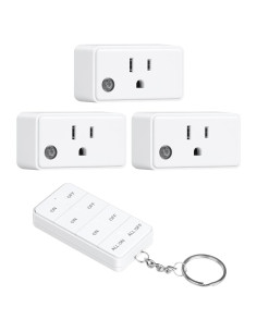 Enchufe de Control Remoto Inalámbrico Treewell 3 Enchufes 15A