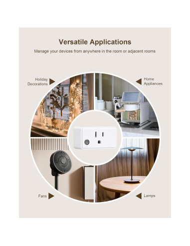 Enchufe de Control Remoto Inalámbrico Treewell 3 Enchufes 15A