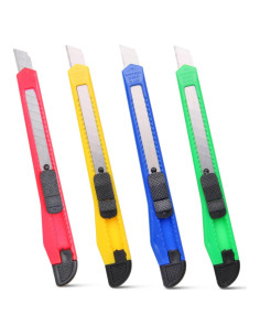 Cuchillos Utilitarios Htaexpu 4 Pcs Retráctiles 12.95 cm