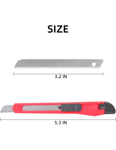 Cuchillos Utilitarios Htaexpu 4 Pcs Retráctiles 12.95 cm 2