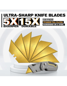 Hojas de Cuchillo Utilitario M MEEPO SK-2 Titanio 100 Unidades 2