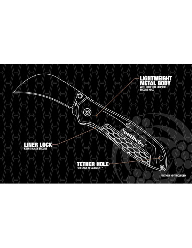 Cuchillo de Bolsillo Hawk Bill Southwire 6.6 cm Acero Inoxidable