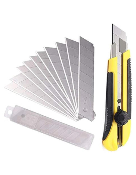 Cuchillo Utility Scimaker 25mm con 10 Hojas SK5 Reemplazables