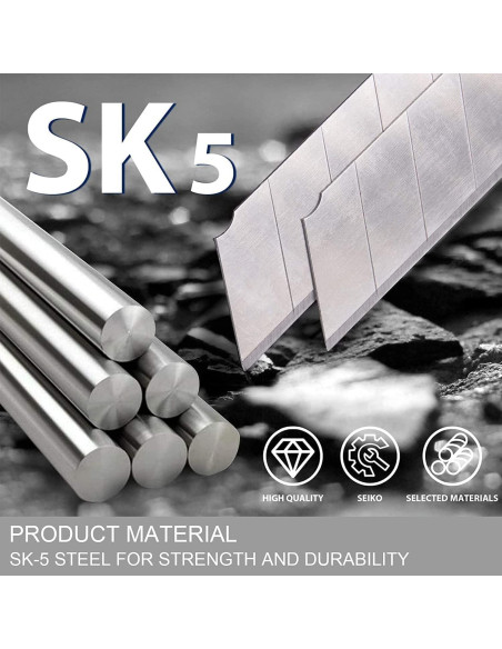 Cuchillo Utility Scimaker 25mm con 10 Hojas SK5 Reemplazables