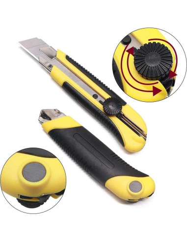 Cuchillo Utility Scimaker 25mm con 10 Hojas SK5 Reemplazables