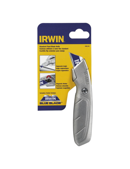 Cuchillo Utility Fijo IRWIN 2081101 con Almacenamiento de Hojas