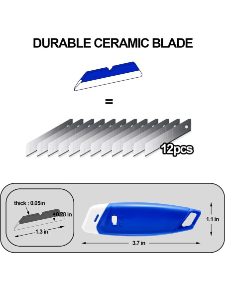 Cortador de Cajas Cerámico Retráctil Sonuimy 3PCS