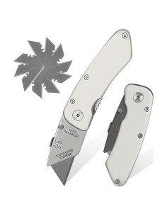 Cuchillo Utility Plegable Brigligh con 10 Cuchillas de Acero Inoxidable