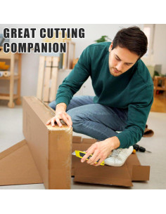 Cuchillos Utilitarios Retráctiles DIYSELF 4 Pack con 10 Cuchillas 2