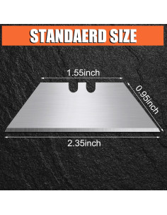 Cuchillas de Utilidad Romeda 100 Pcs Acero SK5 Afiladas 2