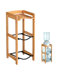 Soporte para Jarras de Agua BETSEO 3 Niveles Madera Natural