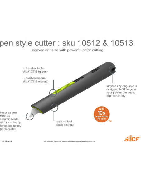 Cortador de Tubería Slice 10512, Cuchilla Cerámica Retráctil