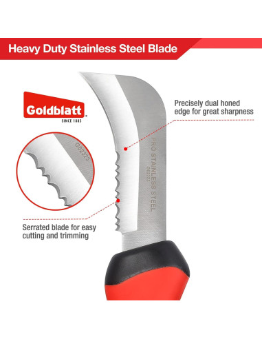 Cuchillo de Linóleo Goldblatt 22.54 cm Acero Inoxidable Antideslizante