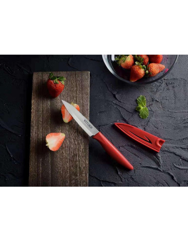 Set de 8 Cuchillos de Pelar VITUER, Acero Inoxidable 10 cm