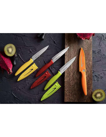 Set de 8 Cuchillos de Pelar VITUER, Acero Inoxidable 10 cm Set de 8 Cuchillos de Pelar VITUER, Acero Inoxidable 10 cm