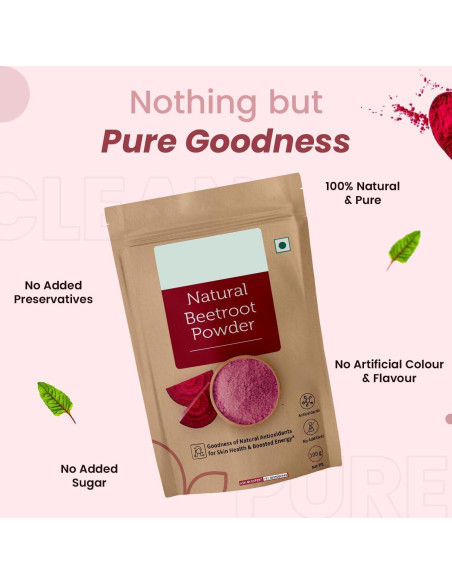 Polvo de Remolacha Natural NK 100g - Antioxidantes para Piel y Cabello