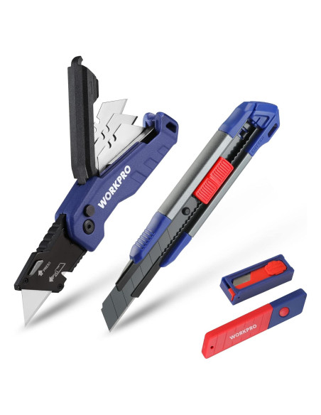 Cuchillo Utility WORKPRO 2 Piezas con 25 Hojas SK5