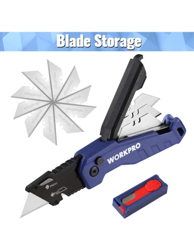 Cuchillo Utility WORKPRO 2 Piezas con 25 Hojas SK5