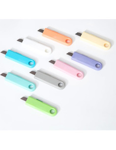 Cuchillos Utility Retráctiles Genérico - 9 Colores, 8.2 cm 2