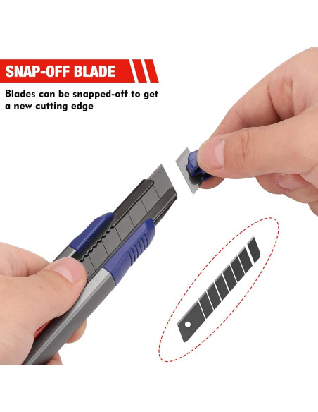 Cuchillo Utility WORKPRO 2 Piezas con 25 Hojas SK5