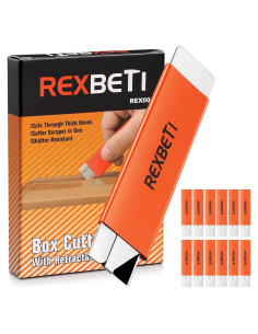 Cortadores de Cajas REXBETI 12 Piezas Retráctiles Antioxidantes