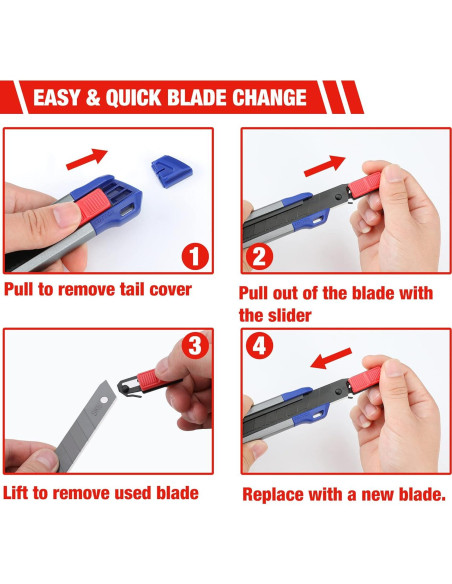 Cuchillo Utility WORKPRO 2 Piezas con 25 Hojas SK5