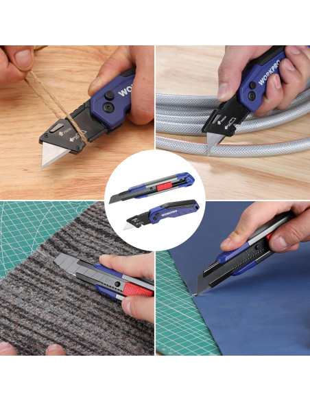 Cuchillo Utility WORKPRO 2 Piezas con 25 Hojas SK5