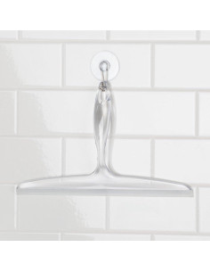 Raspador de Baño iDesign 30.48 cm Transparente con Gancho 2