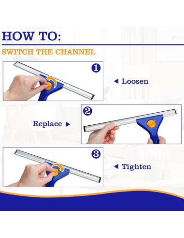 Limpiaparabrisas de Ventana KalTell 18" y 12" Intercambiables