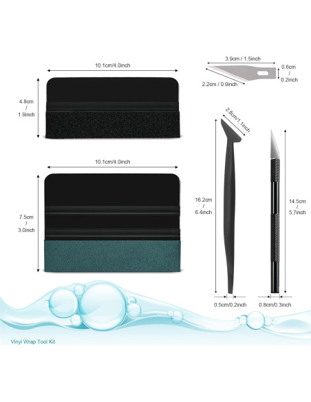 Kit de Instalación de Tintado de Ventanas NEWISHTOOL 9 en 1