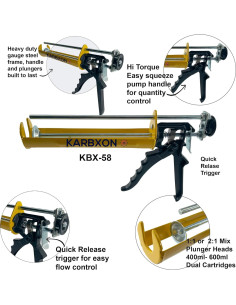 Dispensador de Epoxi KARBXON KBX58 400ml 3:1 Profesional 2