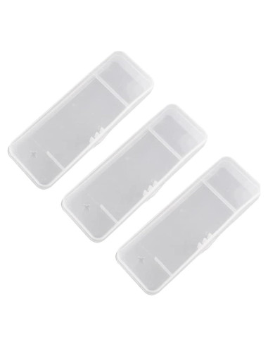 Paquete de 3 Estuches de Afeitar Manuales TorSor 15x5.3cm