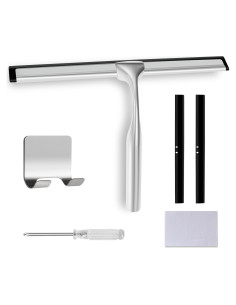 Raspador de Ducha Steauty 25.4 cm Acero Inoxidable y Silicona