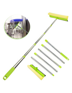 Squeegee de Ventana 2 en 1 Bunliuys con Polo Extensible 182.88 cm
