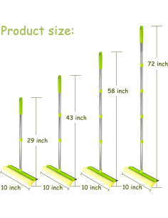 Squeegee de Ventana 2 en 1 Bunliuys con Polo Extensible 182.88 cm 2