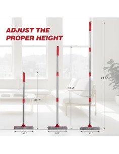 Limpiaparabrisas de Ventana 2 en 1 Bryquelin 25.4 cm con Mango 139.7 cm 2