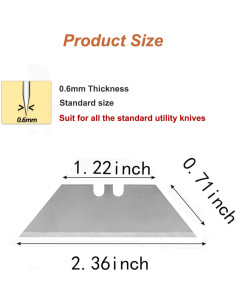 Cuchillas Utility Vickay SK5 90 Paquetes 1350 Piezas 2