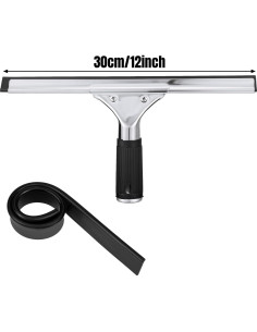 Juego de Limpiaparabrisas de Ventana Yoande 30 cm Acero Inoxidable 2