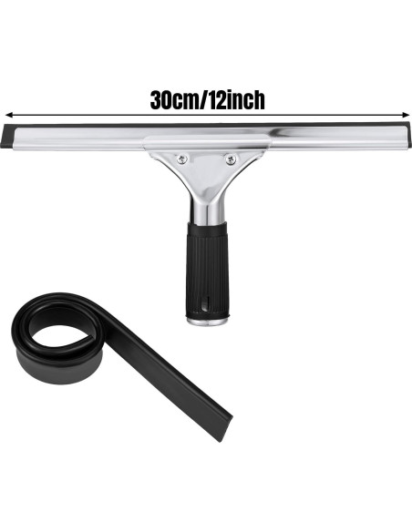 Juego de Limpiaparabrisas de Ventana Yoande 30 cm Acero Inoxidable
