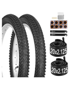 Juego de 2 Neumáticos y Cámaras 20" Fansport para MTB
