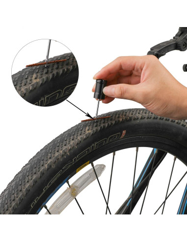 Kit de Reparación de Neumáticos Tubeless Oumers con 5 Tiras