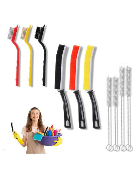 Juego de 10 cepillos de limpieza Mgitecy para rincones