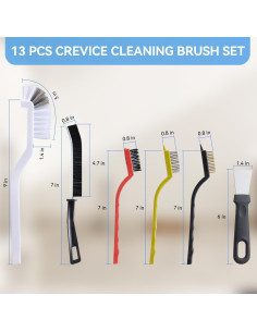 Juego de Cepillos de Limpieza DEPOVTE 13 Piezas Cerdas Duras 2