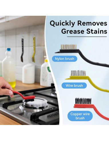 Juego de Cepillos de Limpieza DEPOVTE 13 Piezas Cerdas Duras