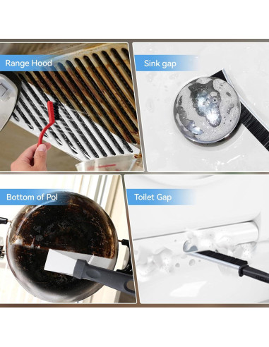 Juego de Cepillos de Limpieza DEPOVTE 13 Piezas Cerdas Duras