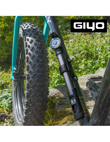 Bomba de Bicicleta GIYO GP-993 2 Etapas HP HV 120 PSI